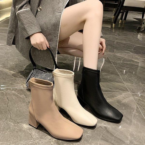 women's boots autumn boots-women round toe shoes luxury designer winter footwear 2020 high heel ladies rubber fashion, Black
women's boots autumn boots-women round toe shoes luxury designer winter footwear 2020 high heel ladies rubber fashion, Black