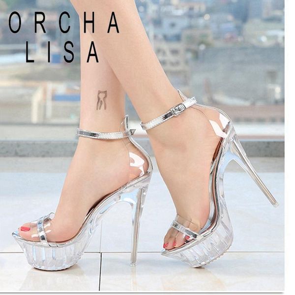 sandals 2021 wedding shoes party women high heels 14cm summer woman transparent crystal platform clear heel plus size, Black
sandals 2021 wedding shoes party women high heels 14cm summer woman transparent crystal platform clear heel plus size, Black