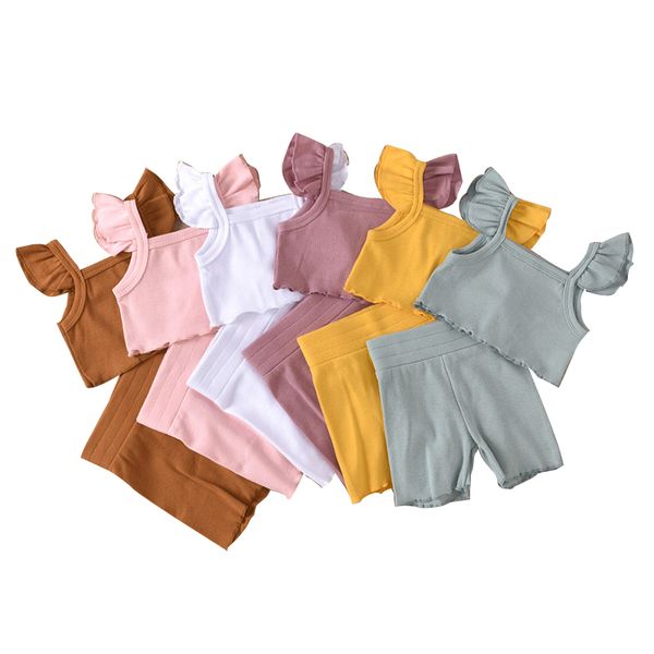 kids girls vest sets 6 colors infant sling ruffle sleeveless square collar vest toddler knee-length pants baby casual outfits 061215, White
kids girls vest sets 6 colors infant sling ruffle sleeveless square collar vest toddler knee-length pants baby casual outfits 061215, White