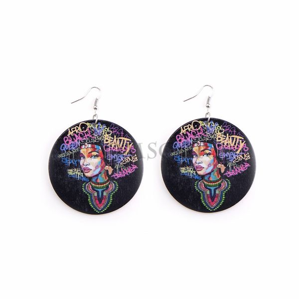 fashion- hip hop printed african heads wooden earrings dangle geometric round wood charm pendant ear hook eardrop earring female gifts, Silver
fashion- hip hop printed african heads wooden earrings dangle geometric round wood charm pendant ear hook eardrop earring female gifts, Silver