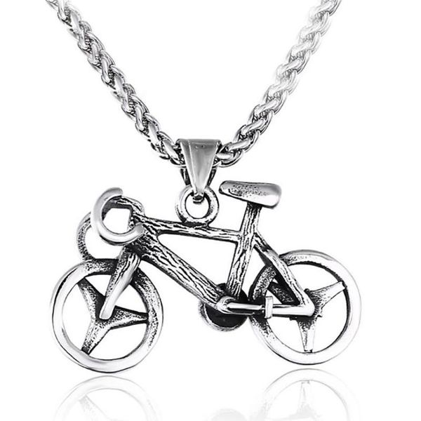 stainless steel vintage bike pendant necklace bicycle jewelry with 60cm chain gift for him kid jewelry, Silver
stainless steel vintage bike pendant necklace bicycle jewelry with 60cm chain gift for him kid jewelry, Silver