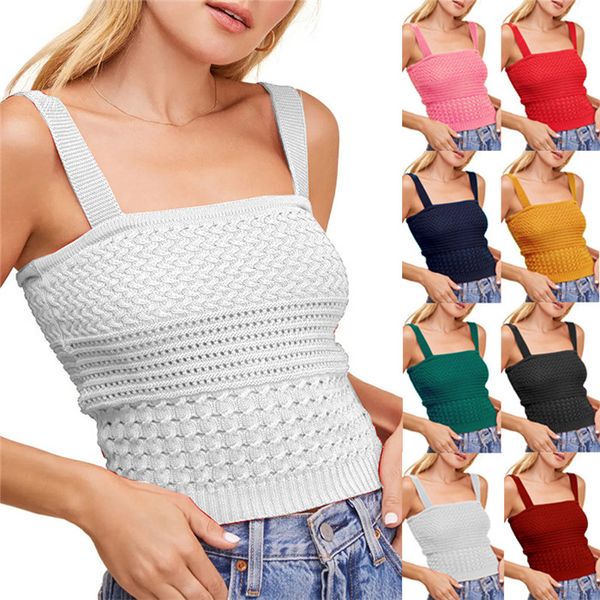 женщины camisole вязаный жилет в духовке sexy slim fit crop top ladies сплошной цветовой жилет, White
женщины camisole вязаный жилет в духовке sexy slim fit crop top ladies сплошной цветовой жилет, White