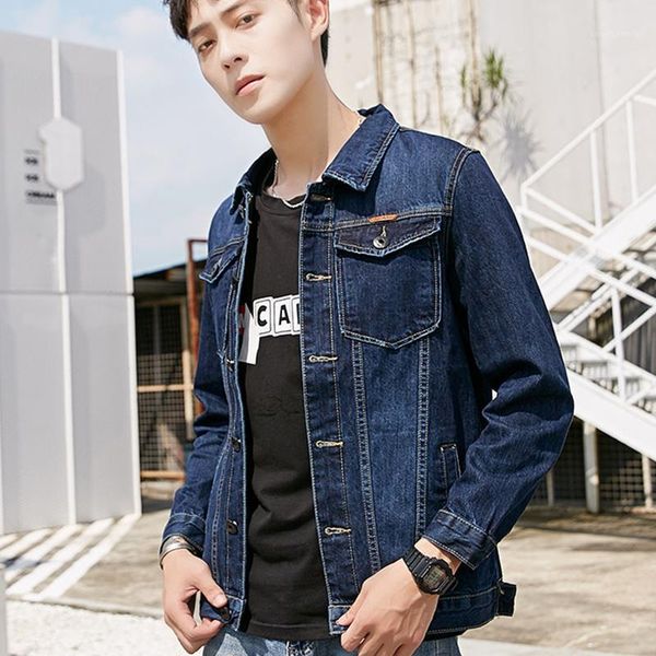 men denim jacket four seasons fashion men hong kong style denim jacket trendy brand korean casual slim plus size m-7xl1, Black;brown
men denim jacket four seasons fashion men hong kong style denim jacket trendy brand korean casual slim plus size m-7xl1, Black;brown