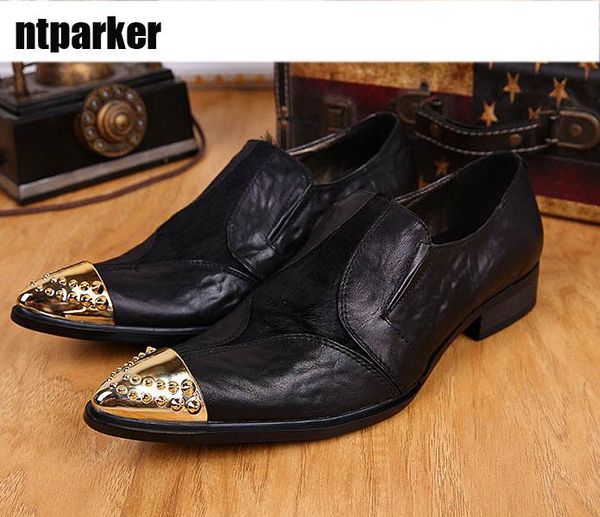 dress shoes arrival man leather cool business genuine men footwearblack pointed metel toe flats oxfords, big 38-46, Black
dress shoes arrival man leather cool business genuine men footwearblack pointed metel toe flats oxfords, big 38-46, Black