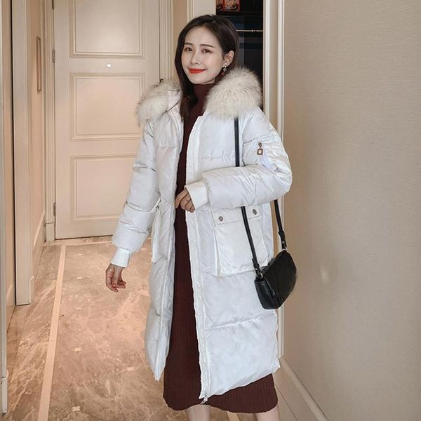 women's down & parkas blend coat warm casual hooded long winter jacket solid overcoat 2021 outwear doudoune femme hiver l924, Black
women's down & parkas blend coat warm casual hooded long winter jacket solid overcoat 2021 outwear doudoune femme hiver l924, Black