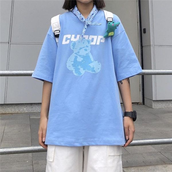 summer korean ins harajuku bear letter print kawaii cartoon casual oversized streetwear clothing cute vintage women t shirt, White
summer korean ins harajuku bear letter print kawaii cartoon casual oversized streetwear clothing cute vintage women t shirt, White