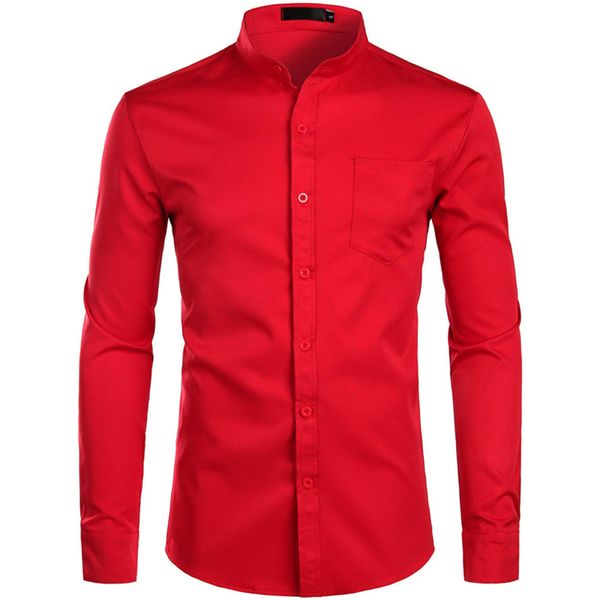white shirt men business solid color pocket men shirt casual slim fit wedding prom mens dress shirt long sleeve camisas hombre c1211, White;black
white shirt men business solid color pocket men shirt casual slim fit wedding prom mens dress shirt long sleeve camisas hombre c1211, White;black