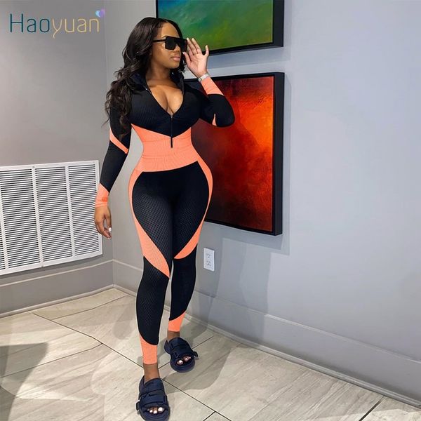 haoyuan plus size bodycon jumpsuit long sleeve print women fall fashion clothing oversized tracksuit one piece club outfits 201007, Black;white
haoyuan plus size bodycon jumpsuit long sleeve print women fall fashion clothing oversized tracksuit one piece club outfits 201007, Black;white