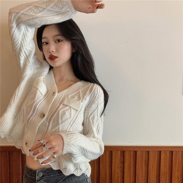 women's knits & tees v-neck loose white cardigans casual korean clothes crop knitted sweaters autumn winter fashion brand clothing
women's knits & tees v-neck loose white cardigans casual korean clothes crop knitted sweaters autumn winter fashion brand clothing