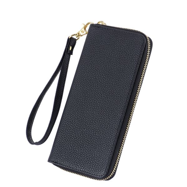 2019 new black lychee zipper convenient fashion exquisite business long pu wallet with hand strap, Red;black
2019 new black lychee zipper convenient fashion exquisite business long pu wallet with hand strap, Red;black