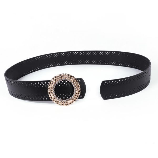 cutout gold crystal circle buckle belt black wide faux leather belts for women waistband lady dress jeans cinturones para mujer sqcyit, Black;brown
cutout gold crystal circle buckle belt black wide faux leather belts for women waistband lady dress jeans cinturones para mujer sqcyit, Black;brown
