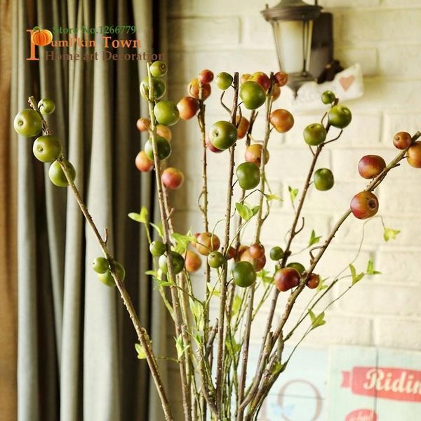 decorative flowers & wreaths european-style pastoral simulation of artificial apple,simulation small apple branches,implied harvest,flower a
decorative flowers & wreaths european-style pastoral simulation of artificial apple,simulation small apple branches,implied harvest,flower a