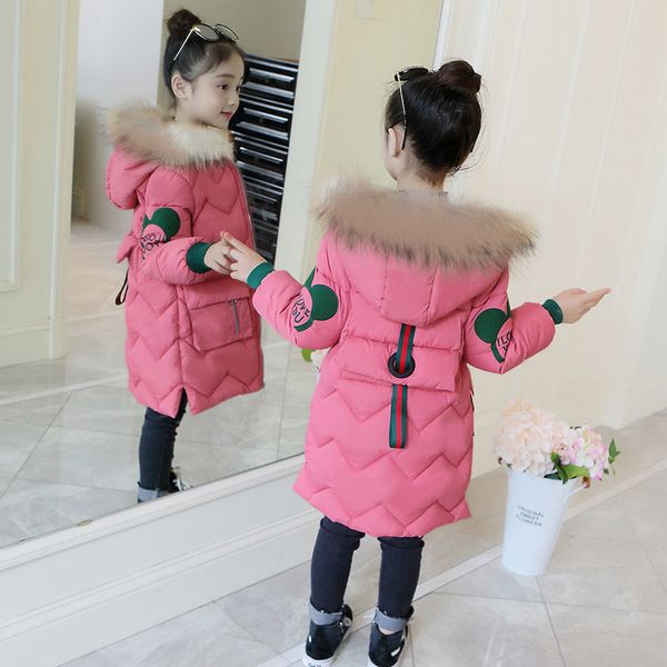 girls' winter clothes 2019 new foreign style children's medium and long down cotton padded jacket, Blue;gray
girls' winter clothes 2019 new foreign style children's medium and long down cotton padded jacket, Blue;gray