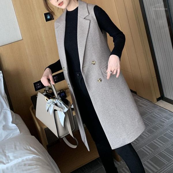 women's suits & blazers ladies 2021 autumn and winter clothing korean mid-length vest woolen coat suit collar sleeveless women's l, White;black
women's suits & blazers ladies 2021 autumn and winter clothing korean mid-length vest woolen coat suit collar sleeveless women's l, White;black