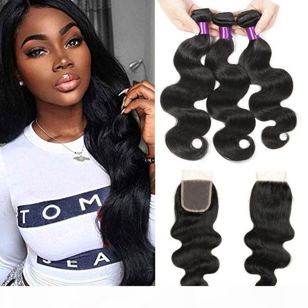 body wave human hair unprocessed brazilian virgin hair 3 bundles with 4*4 lace closure part natural black color, Black;brown
body wave human hair unprocessed brazilian virgin hair 3 bundles with 4*4 lace closure part natural black color, Black;brown
