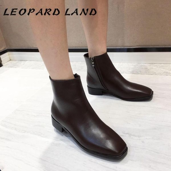 boots leopard land women's simple and comfortable square head semi-high heeled ankle with zipper -1625-8, Black
boots leopard land women's simple and comfortable square head semi-high heeled ankle with zipper -1625-8, Black