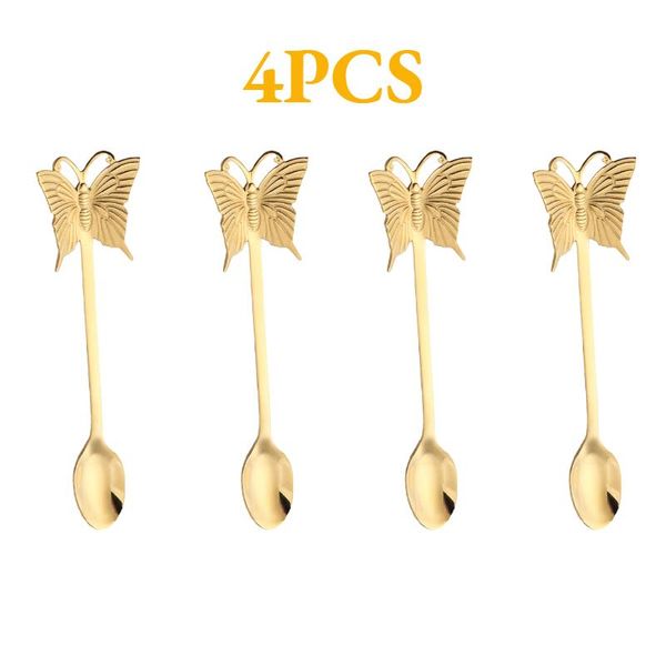 4pcs new butterfly tea spoon and fork creative bar tableware stainless steel dessert coffee spoon christmas gift h jllkew
4pcs new butterfly tea spoon and fork creative bar tableware stainless steel dessert coffee spoon christmas gift h jllkew