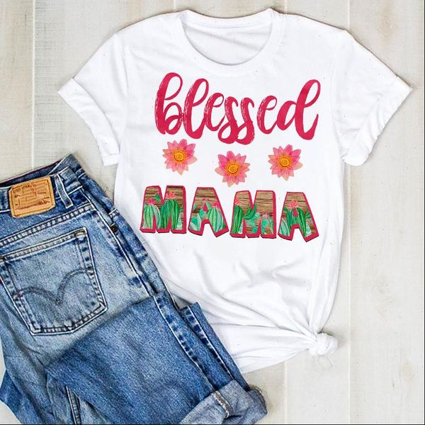 women lady blessed mama flower floral print printed ladies summer t tee tshirt womens female shirt clothes graphic t shirt, White
women lady blessed mama flower floral print printed ladies summer t tee tshirt womens female shirt clothes graphic t shirt, White