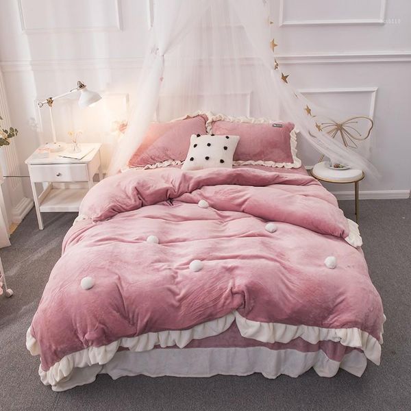 j3fleece warm bedding sets pink green purple princess king size bed set duvet cover pillowcase bed sheet linens for girls1
j3fleece warm bedding sets pink green purple princess king size bed set duvet cover pillowcase bed sheet linens for girls1