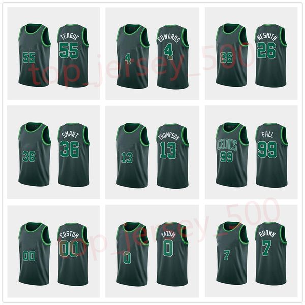 men's team basketball jerseys green 36 smart 55 teague 4edwards 11pritchard 7brown 99fall 2021 new jersey, Black;red
men's team basketball jerseys green 36 smart 55 teague 4edwards 11pritchard 7brown 99fall 2021 new jersey, Black;red