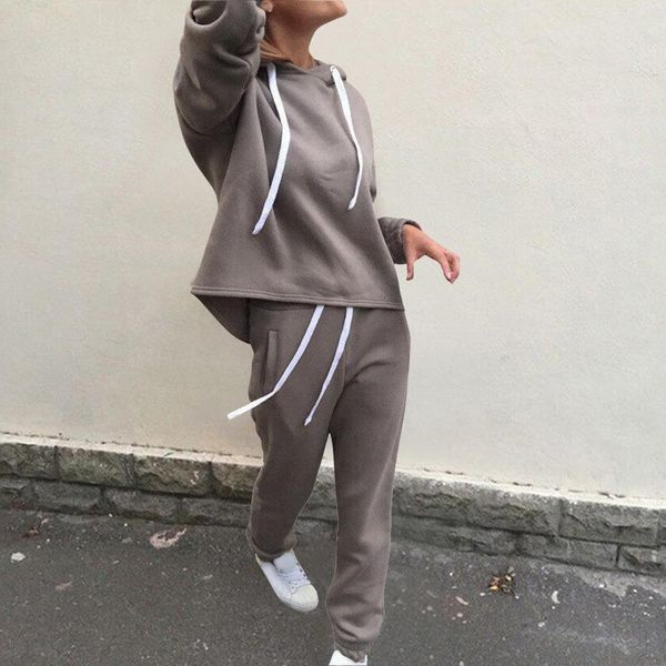2pcs long sleeve casual tracksuit suits for women set sweatshirt+sweatpants 2 pieces sets women's suit sweatsuit female, Gray
2pcs long sleeve casual tracksuit suits for women set sweatshirt+sweatpants 2 pieces sets women's suit sweatsuit female, Gray