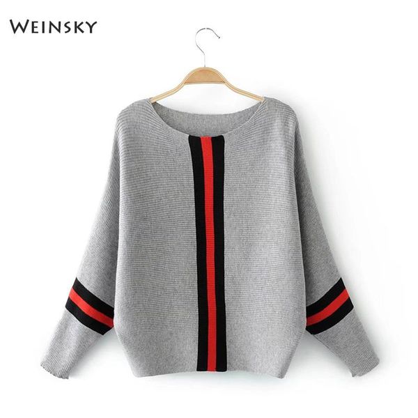 weinsky casual style women knitted sweater and pullovers full sleeve ladies fashion sweaters female winter and autumn, White;black 
weinsky casual style women knitted sweater and pullovers full sleeve ladies fashion sweaters female winter and autumn, White;black