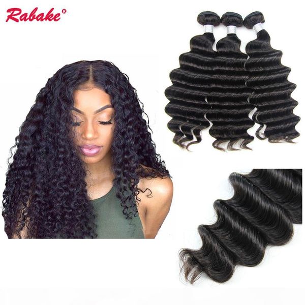 3 4pcs peruvian loose deep wave remy human hair bundles rabake brazilian malaysian indian cuticle aligned hair extensions wholesale deal, Black
3 4pcs peruvian loose deep wave remy human hair bundles rabake brazilian malaysian indian cuticle aligned hair extensions wholesale deal, Black