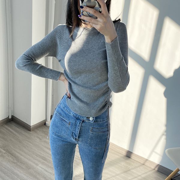 simple pleated slim solid color wool sweater women's 2020 pullover long sleeve drawstring o-neck aa75 h1211, White;black
simple pleated slim solid color wool sweater women's 2020 pullover long sleeve drawstring o-neck aa75 h1211, White;black