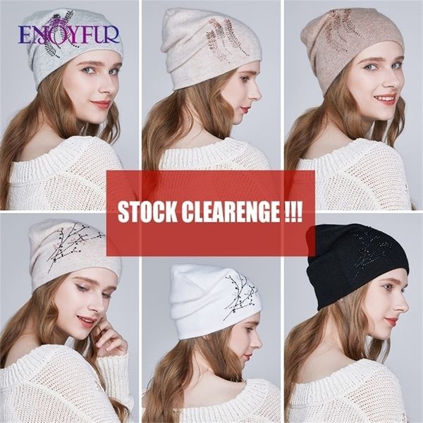 enjoyfur autumn winter women knitted hats real angora rabbit fur cap fashion rhinestone warm female casual hat stock clearance y201024, Blue;gray
enjoyfur autumn winter women knitted hats real angora rabbit fur cap fashion rhinestone warm female casual hat stock clearance y201024, Blue;gray