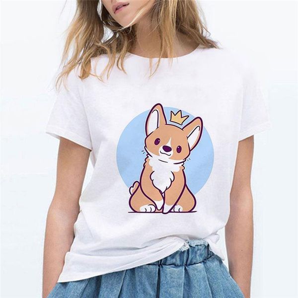 забавно corgi tshirt женщины мода топ tees женский мультфильм футболка печать графическая футболка женская одежда корейский стиль футболка, White
забавно corgi tshirt женщины мода топ tees женский мультфильм футболка печать графическая футболка женская одежда корейский стиль футболка, White