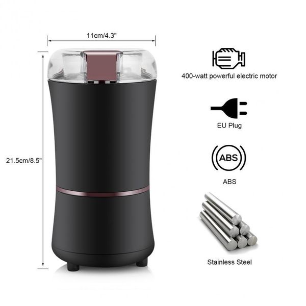 mini kitchen salt pepper grinder400w electric grinder powerful beans spices nut seed coffee bean grind mill q0109
mini kitchen salt pepper grinder400w electric grinder powerful beans spices nut seed coffee bean grind mill q0109