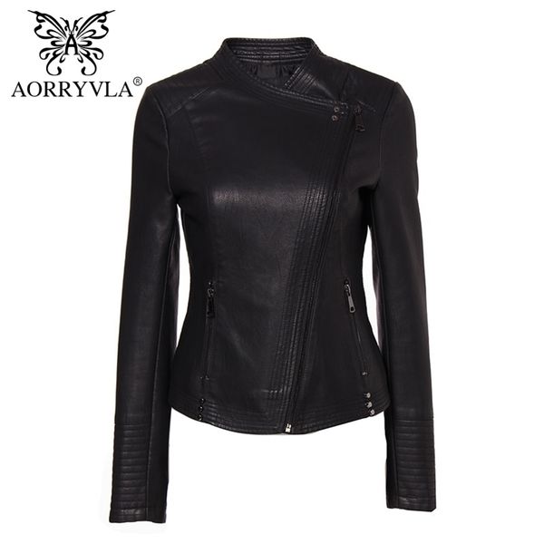new fashion leather jacket for women spring black faux leather jacket slim women's moto biker zipper jacket new collection 201223
new fashion leather jacket for women spring black faux leather jacket slim women's moto biker zipper jacket new collection 201223