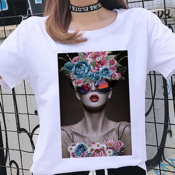 summer fashion beauty flower print female t-shirt harajuku women's aesthetics t shirt casual oversized tshirt clothing, White
summer fashion beauty flower print female t-shirt harajuku women's aesthetics t shirt casual oversized tshirt clothing, White