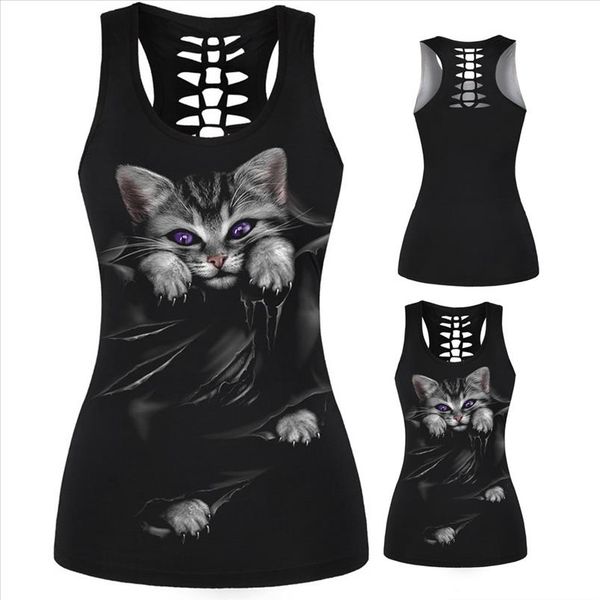 design cool women tank cute summer print 3d animal cat owl dog sleeveless o neck ladies slim vest female, White
design cool women tank cute summer print 3d animal cat owl dog sleeveless o neck ladies slim vest female, White