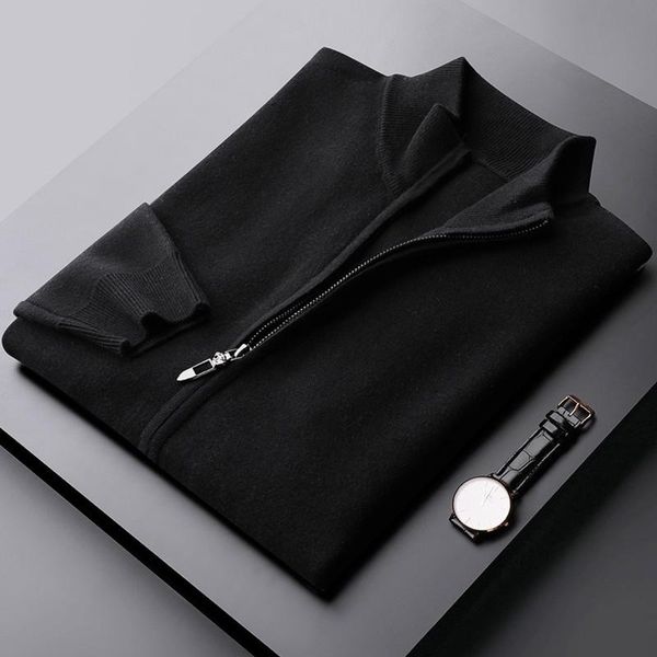 classic wool stand collar mens sweaters luxury solid color zipper casual male sweaters fashion autumn winter man, White;black
classic wool stand collar mens sweaters luxury solid color zipper casual male sweaters fashion autumn winter man, White;black