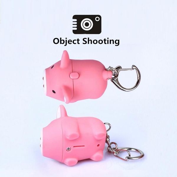 mini adorable pig keychain led luminous sound cartoon pig key ring, Silver 
mini adorable pig keychain led luminous sound cartoon pig key ring, Silver