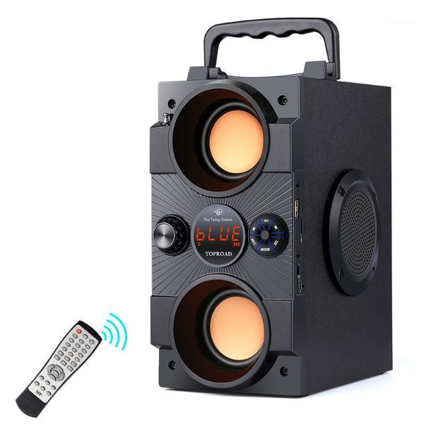 

oad portable bluetooth speaker 30w big power heavy bass wireless speakers subwoofer support remote control fm mic tf aux usb1