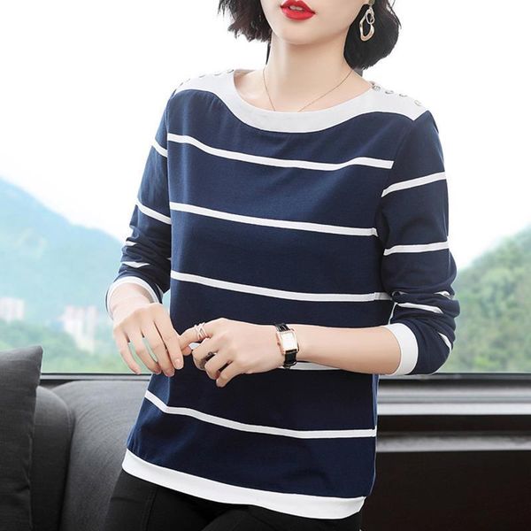 blue and white stripe long sleeve shirt women button t-shirt autumn 2020 cotton tshirt plus size womens clothing tee shirt femme
blue and white stripe long sleeve shirt women button t-shirt autumn 2020 cotton tshirt plus size womens clothing tee shirt femme