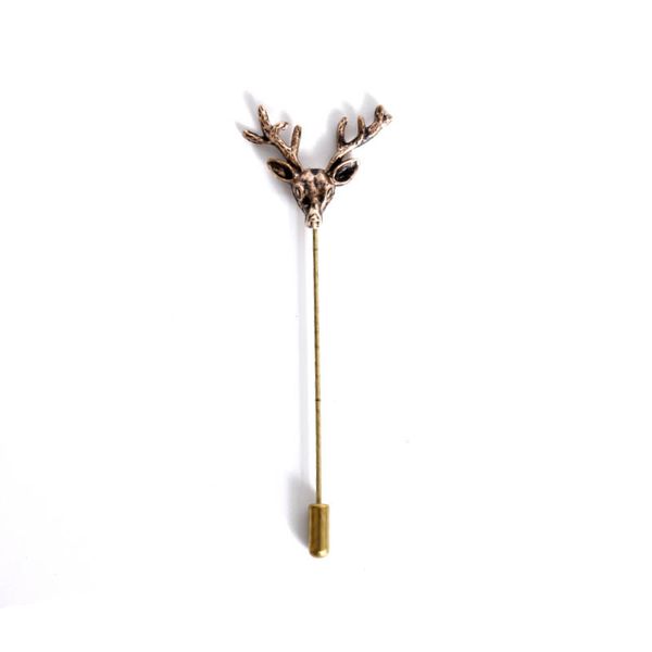 new arrival bronze brooches with long pins deer for mens suit vintage classic lapel pin metal accessories jewelry fashion, Gray
new arrival bronze brooches with long pins deer for mens suit vintage classic lapel pin metal accessories jewelry fashion, Gray
