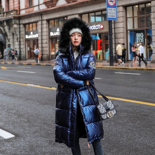 hapedy x-long women jacket oversized thick casual big fur warm 2020 winter female down coats hooded solid parka, Black
hapedy x-long women jacket oversized thick casual big fur warm 2020 winter female down coats hooded solid parka, Black