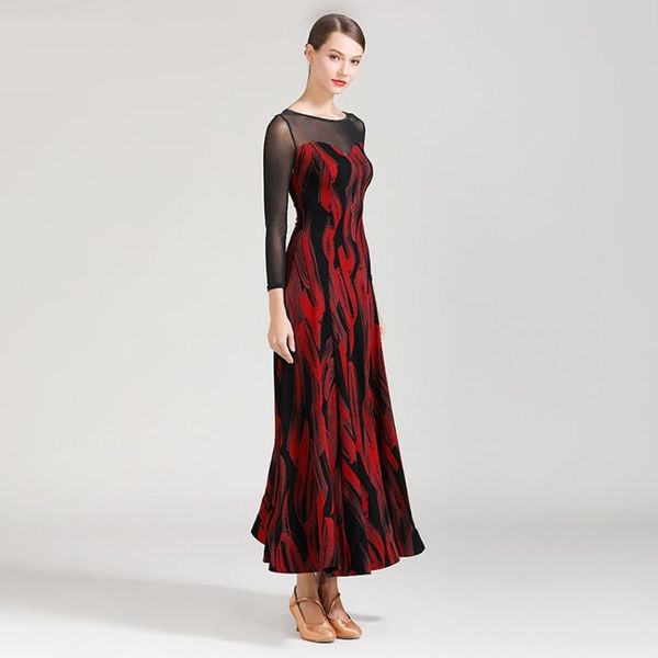 stage wear latin ballroom dress for dancing women dance flamenco practice foxtrot modern costumes, Black;red
stage wear latin ballroom dress for dancing women dance flamenco practice foxtrot modern costumes, Black;red