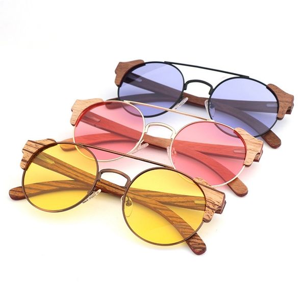 fashion sun shades trendy new women retro round frame wood sunglasses private label
fashion sun shades trendy new women retro round frame wood sunglasses private label