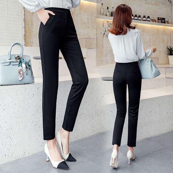 new elastic anti wrinkle professional suit for autumn 2020 women's formal dress cigarette tube straight style casual pants, Black;gray
new elastic anti wrinkle professional suit for autumn 2020 women's formal dress cigarette tube straight style casual pants, Black;gray