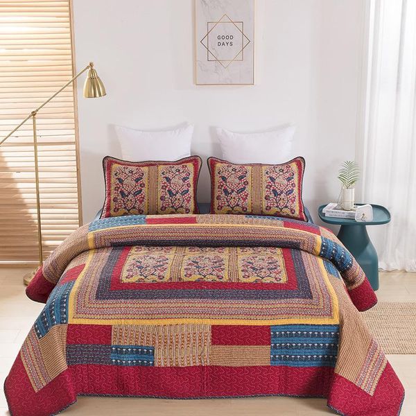 3pcs quilt set 100% cotton quilts quilted bedspread bed cover pillowcase coverlet set king size cotton beige green quilt blanket
3pcs quilt set 100% cotton quilts quilted bedspread bed cover pillowcase coverlet set king size cotton beige green quilt blanket