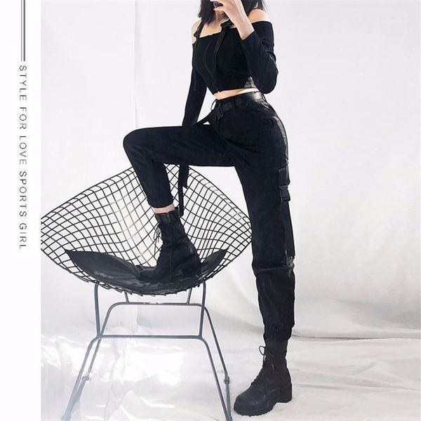 streetwear cargo pants women casual joggers black high waist loose female trousers korean style ladies pants1, Black;white
streetwear cargo pants women casual joggers black high waist loose female trousers korean style ladies pants1, Black;white