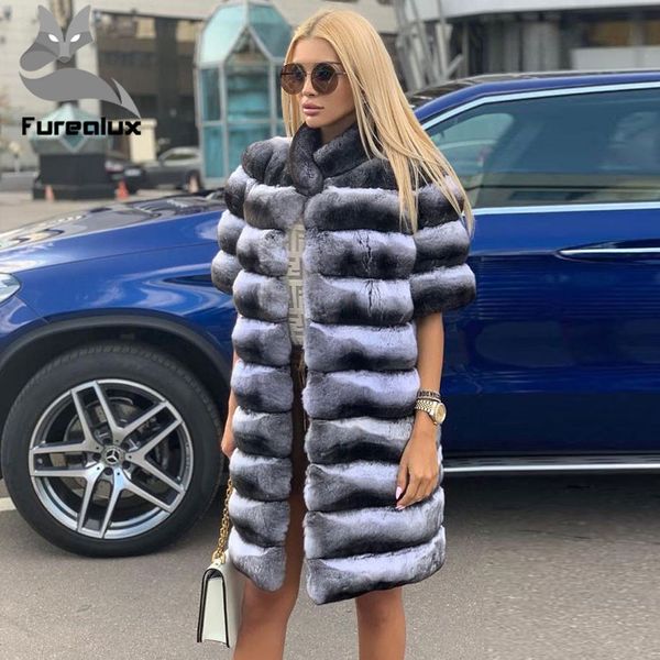 furealux real chinchilla rex rabbit fur coat for women warm jackets short sleeve nature chinchilla rex rabbit fur coats sellx1019, Black
furealux real chinchilla rex rabbit fur coat for women warm jackets short sleeve nature chinchilla rex rabbit fur coats sellx1019, Black