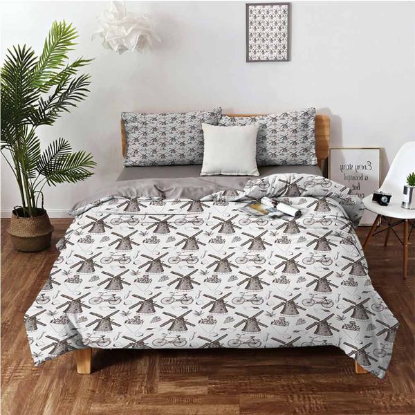 traditional netherlands symbols illustration with hand drawn windmills tulipsbedding 3-piece set
traditional netherlands symbols illustration with hand drawn windmills tulipsbedding 3-piece set