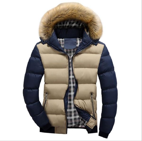 2020 trade men's winter cotton-padded cotton, new down cotton-padded cottons, leisure hats and short men's cotton, Black