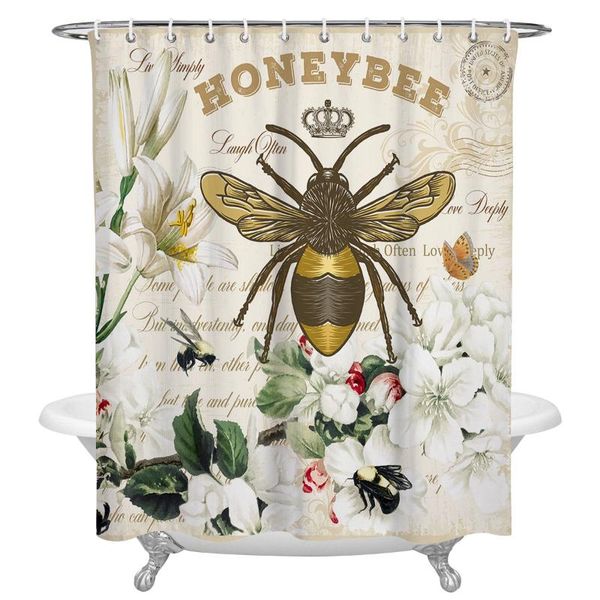 shower curtains bee azalea retro print waterproof bathroom accessories polyester fabric curtain home decor
shower curtains bee azalea retro print waterproof bathroom accessories polyester fabric curtain home decor