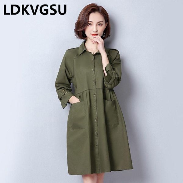 women's trench coats spring women jacket coat 2021 fashion windbreaker korean single breasted nine sleeves solid color female basic is, Tan;black
women's trench coats spring women jacket coat 2021 fashion windbreaker korean single breasted nine sleeves solid color female basic is, Tan;black